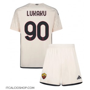 AS Roma Romelu Lukaku #90 Seconda Maglia Bambino 2023-24 Manica Corta (+ Pantaloni corti)